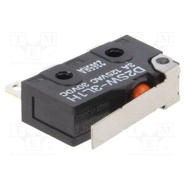 1 pcs x OMRON OCB - D2SW-3L1H - Microswitch SNAP ACTION, 3A/125VAC, 3A/30VDC, with lever, SPDT