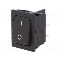 1 pcs x Marquardt - 1832.3602 - ROCKER, DPST, Pos: 2, OFF-ON, 20A/250VAC, black, IP40, none, 100mΩ