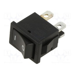 1 pcs x NKK SWITCHES - CWSB21AA1F - ROCKER, DPST, Pos: 2, ON-OFF, 6A/250VAC, black, none, Rcont max: 20mΩ