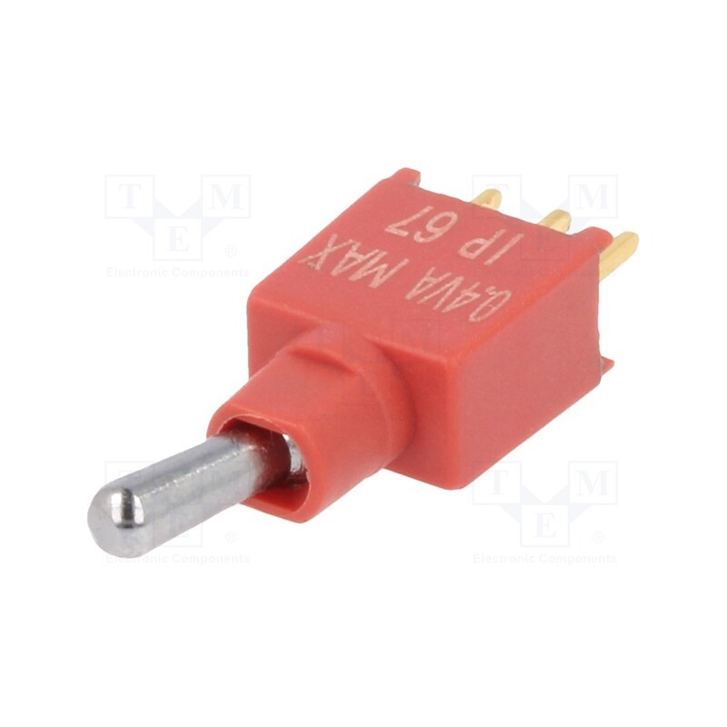 1 pcs x KNITTER-SWITCH - TST 1 D - Switch: toggle, Pos: 2, SPDT, ON-ON, 0.4A/20VDC, Leads: flat pin