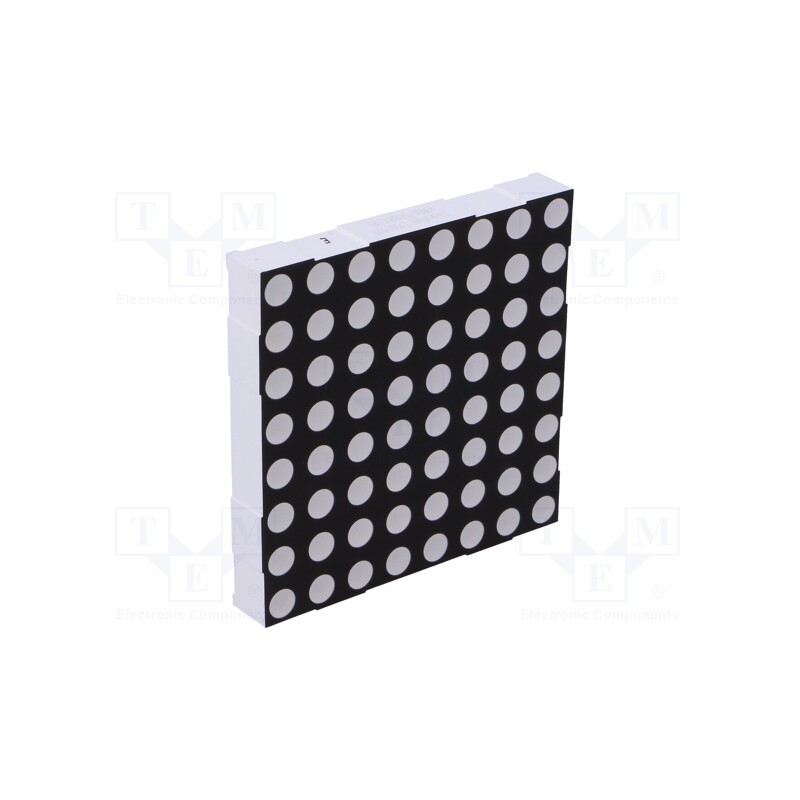1 pcs x LUCKYLIGHT - KWM-50881CGB - Display: LED, matrix, 8x8, yellow-green, 3÷6mcd, cathode, 2.2÷2.8V