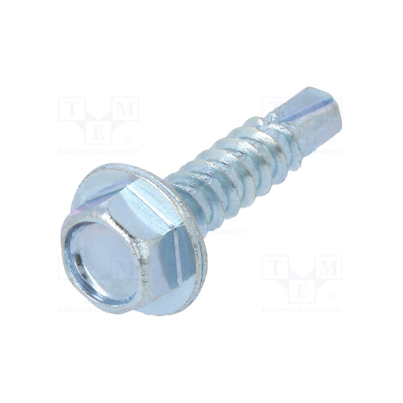 100 pcs x BOSSARD - 1476513 - Screw, for metal, with flange, 3.5x16, Head: hexagonal, 5.5mm, zinc