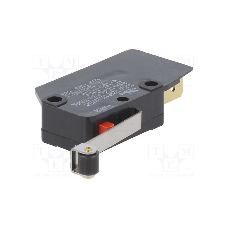 1 pcs x OMRON OCB - V1661C5R - Microswitch SNAP ACTION, 16A/250VAC, with lever (with roller)