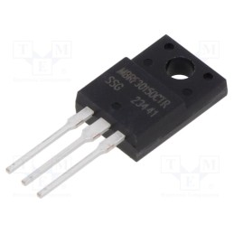 1 pcs x SMC DIODE SOLUTIONS - MBRF30150CTR - Diode: Schottky rectifying, THT, 150V, 30A, ITO220AB, , Ir: 1mA