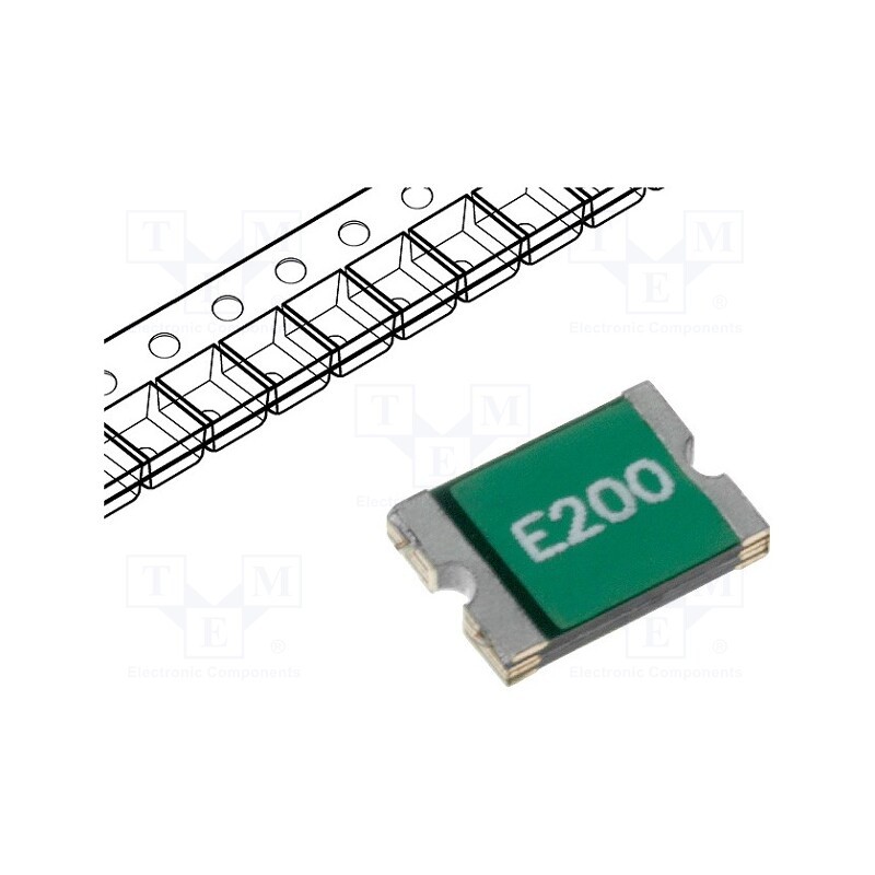 10 pcs x ECE - SD200-08 - Fuse: PTC polymer, 2A, 1812