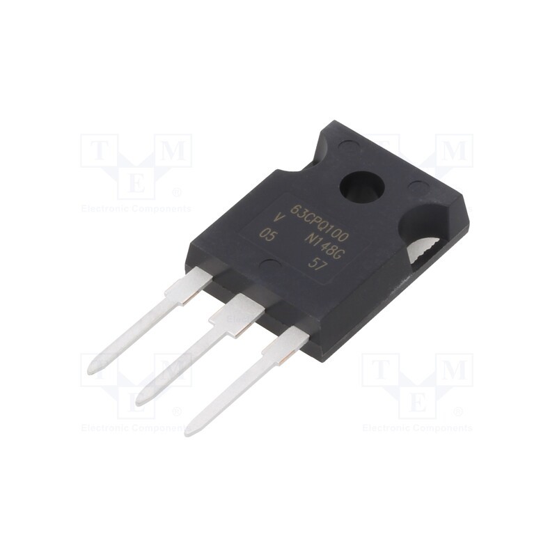 1 pcs x VISHAY - VS-63CPQ100-N3 - Diode: Schottky rectifying, THT, 100V, 30Ax2, TO247AC,