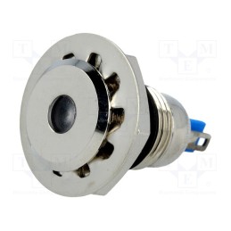1 pcs x ONPOW - GQ12F-D/W/24 - Indicator: LED, flat, white, 24VDC, Ø12mm, IP67, for soldering