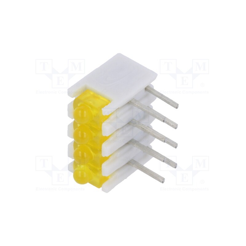 1 pcs x SIGNAL-CONSTRUCT - ZSU0431 - LED, in housing, yellow, No.of diodes: 4, 20mA, 38°, 2.1V, 25mcd