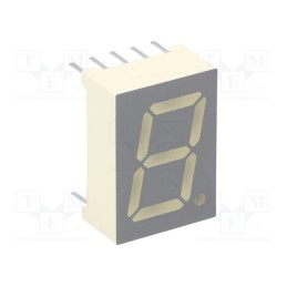 1 pcs x KINGBRIGHT ELECTRONIC - SC52-11EWA - Display: LED, 7-segment, 13.2mm, 0.52', No.char: 1, red, 1.9÷6.4mcd