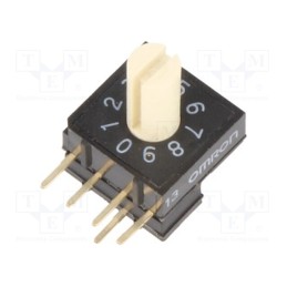 1 pcs x OMRON OCB - A6RV-101RS - Encoding switch, DEC/BCD, Pos: 10, THT, Rcont max: 200mΩ, A6RV