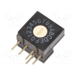 1 pcs x OMRON OCB - A6RV-161RF - Encoding switch, HEX/BCD, Pos: 16, THT, Rcont max: 200mΩ, A6RV