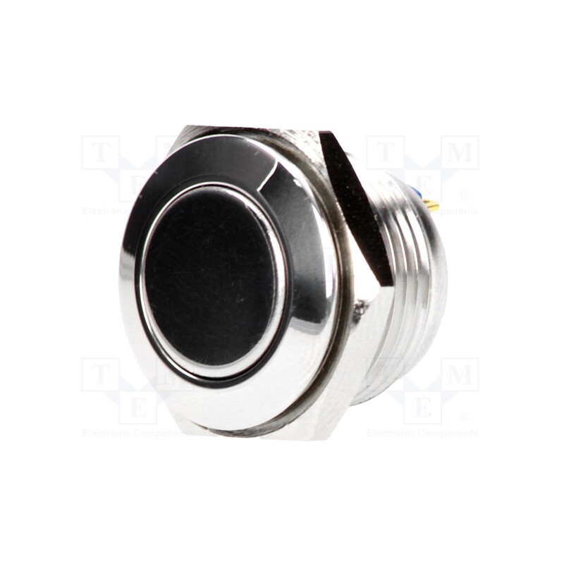 1 pcs x ONPOW - GQ16F-10/J/S - Switch: vandal resistant, Pos: 2, SPST-NO, 2A/36VDC, IP65, OFF-(ON)