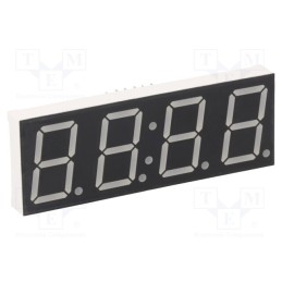 1 pcs x LUCKYLIGHT - KW4-804AGB - Display: LED, 7-segment, 20.4mm, 0.8', No.char: 4, yellow-green