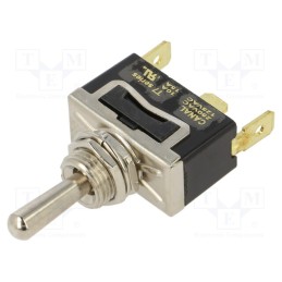 1 pcs x CANAL ELECTRONIC - T7A13A3B2H5R - Switch: toggle, Pos: 3, SP3T, ON-OFF-ON, 10A/250VAC, Toggle: round