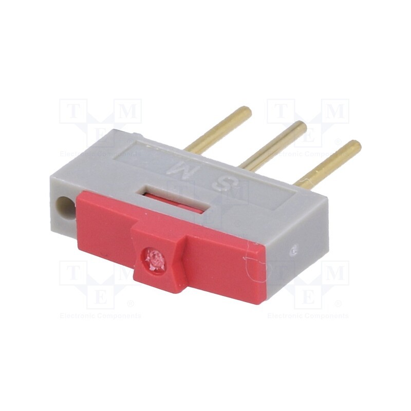 1 pcs x NKK SWITCHES - SM0320102 - Switch: slide, Pos: 2, SPDT, 0.5A/12VDC, ON-ON, THT, -40÷85°C