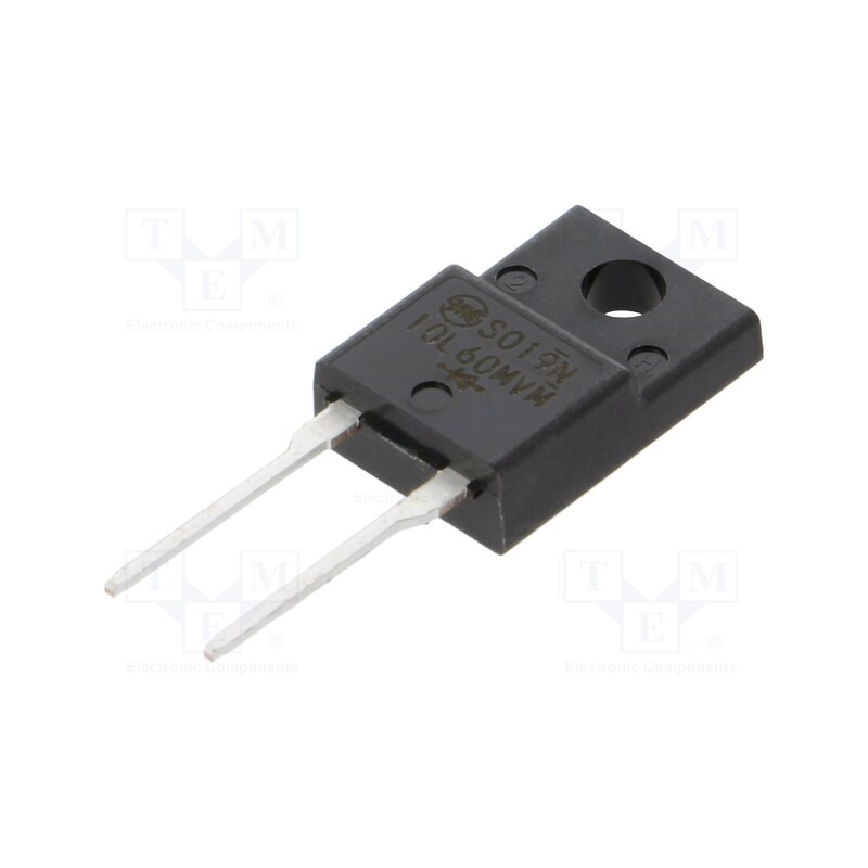 1 pcs x SHINDENGEN - SF10L60MVM-5600 - Diode: rectifying, THT, 600V, 10A, , Ifsm: 360A, Ufmax: 1.1V
