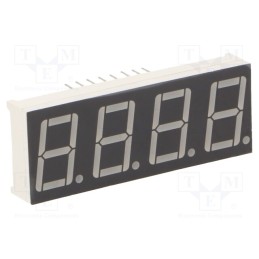 1 pcs x OPTOSUPPLY - OSL40567-IRG - Display: LED, 7-segment, 14.2mm, 0.56', No.char: 4, red/green, 40mcd