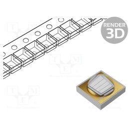 1 pcs x HONGLI ZHIHUI - HL-C3535F7V365-D1-LVR9 - LED, UV-A, 3535, 120°, 500mA, 2.8W, λd: 360÷370nm, 3÷4V, SMD