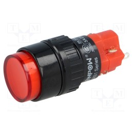 1 pcs x ONPOW - LAS1Y-11/R/24V-IP40 - Switch: push-button, Pos: 2, SPDT, 3A/220VAC, 2A/24VDC, ON-(ON)