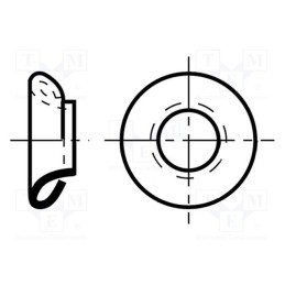 100 pcs x BOSSARD - 1420623 - Sealing rings, Øint: 4mm, Øout: 6.6mm, -56÷120°C, H: 3mm, polyamide