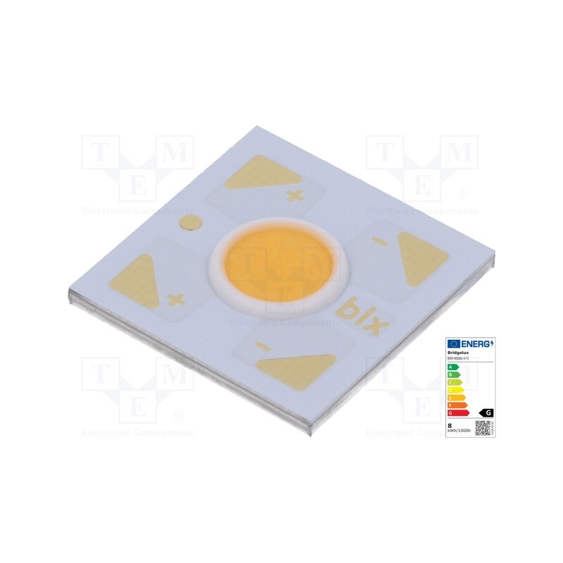 1 pcs x BRIDGELUX - BXRH-40S0601-A-73 - Power LED, COB, 120°, 175mA, P: 6.2W, 585lm, 12.5x12.5x1.63mm