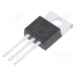 1 pcs x DIODES INCORPORATED - SDT20A120CT - Diode: Schottky rectifying, THT, 120V, 10Ax2, TO220AB,