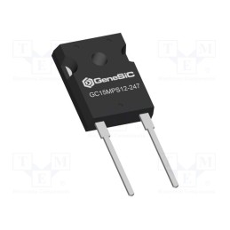 1 pcs x GeneSiC SEMICONDUCTOR - GC15MPS12-247 - Diode: Schottky rectifying, SiC, THT, 1.2kV, 15A, TO247-2,