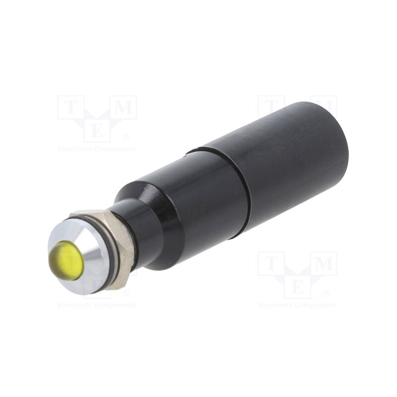 1 pcs x CML INNOVATIVE TECHNOLOGIES - 19510432 - Indicator: LED, prominent, yellow, 230VAC, Ø8mm