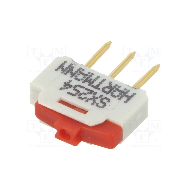 1 pcs x PTR HARTMANN - SX254 - Switch: slide, Pos: 2, 0.001A/0.01VDC, THT, Leads: for PCB,straight