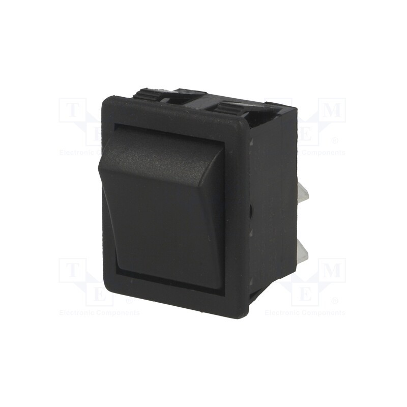 1 pcs x BULGIN - C1550ATMBB - ROCKER, DPST, Pos: 2, ON-OFF, 16A/250VAC, black, none, Body: black