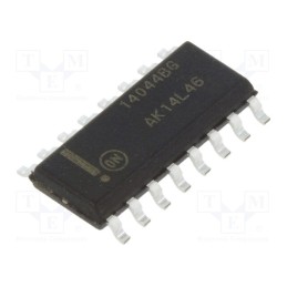 3 pcs x ONSEMI - MC14044BDG - IC: digital, RS latch, Ch: 4, 3÷18VDC, SMD, SO16, -40÷85°C,