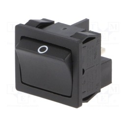 1 pcs x Marquardt - 01802.3102-02 - ROCKER, DPST, Pos: 2, ON-OFF, 6A/250VAC, black, IP40, none, 100mΩ