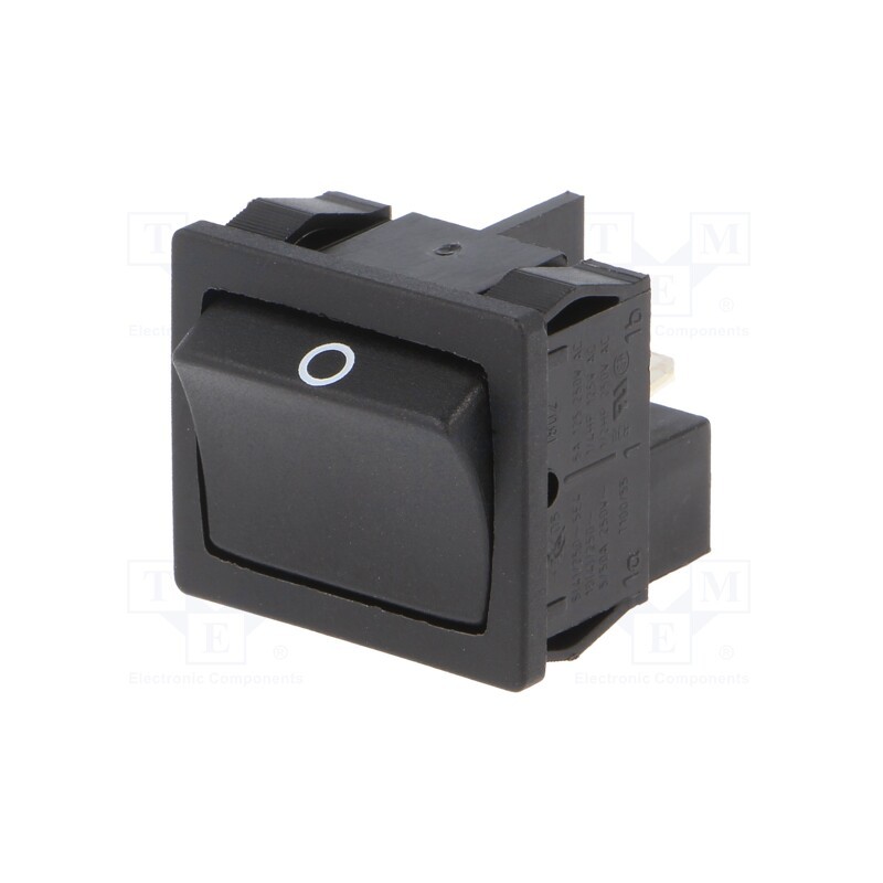 1 pcs x Marquardt - 01802.3102-02 - ROCKER, DPST, Pos: 2, ON-OFF, 6A/250VAC, black, IP40, none, 100mΩ