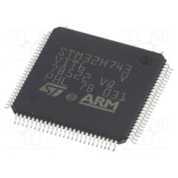 1 pcs x STMicroelectronics - STM32H743VIT6 - IC: ARM microcontroller, 400MHz, LQFP100, 1.71÷3.6VDC, -40÷85°C