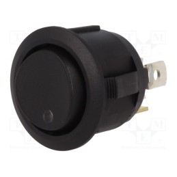 1 pcs x SCI - R13-112DL-02-BNGR - ROCKER, SP3T, Pos: 3, ON-OFF-ON, 20A/14VDC, black, LED,point, 14V