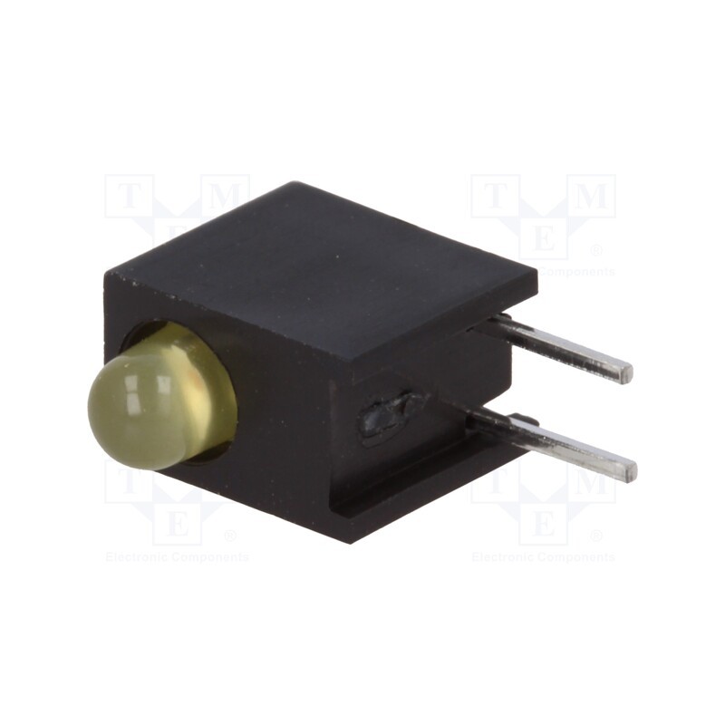 1 pcs x BROADCOM (AVAGO) - HLMP-1719-A00A2 - LED, in housing, yellow, 3mm, No.of diodes: 1, 2mA, 50°, 1.8÷2.5V