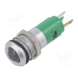 1 pcs x CML INNOVATIVE TECHNOLOGIES - 192B2351 - Indicator: LED, green, 24VDC, 24VAC, Ø14mm