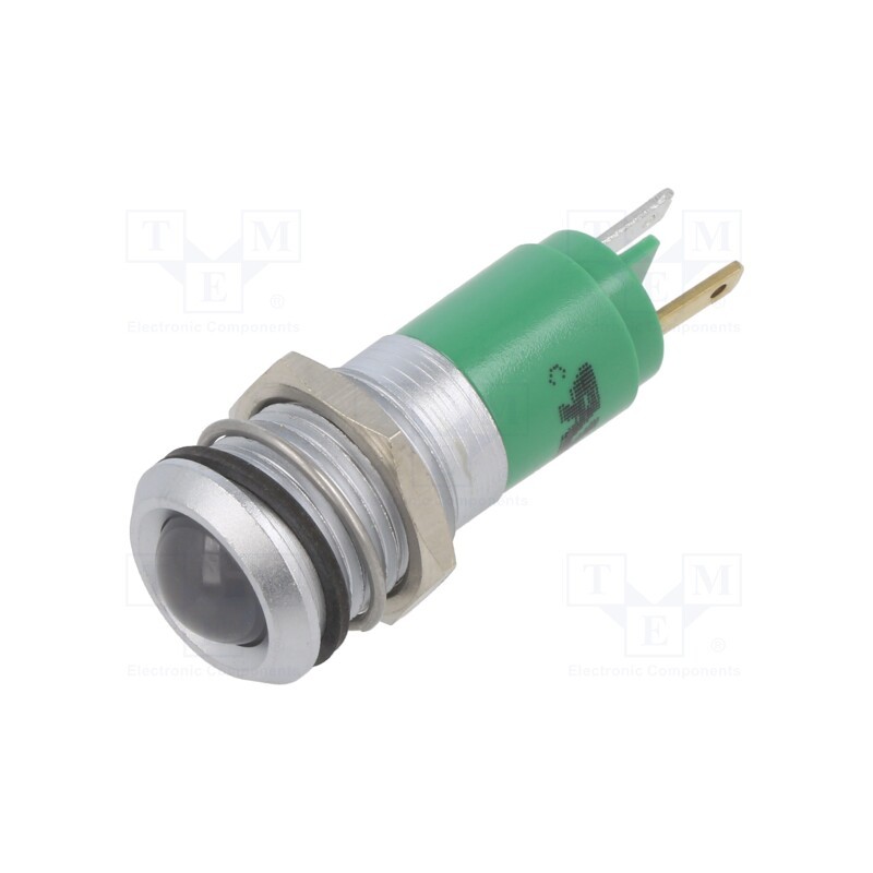 1 pcs x CML INNOVATIVE TECHNOLOGIES - 192B2351 - Indicator: LED, green, 24VDC, 24VAC, Ø14mm
