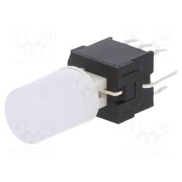 1 pcs x E-SWITCH - LP4OA1PBCTG - Switch: push-button, Pos: 2, DPDT, 0.1A/30VDC, ON-(ON), Illumin: LED