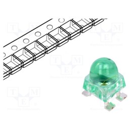 1 pcs x BROADCOM (AVAGO) - ALMD-CM3D-XZ002 - LED, SMD, green, 7200÷16000mcd, 4.2x4.2x6.5mm, 30°, 2.8÷3.8V, 20mA