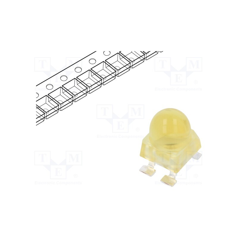 1 pcs x BROADCOM (AVAGO) - ALMD-EL3D-WY002 - LED, SMD, amber, 5500÷12000mcd, 4.2x4.2x6.5mm, 30°, 1.8÷2.4V, 20mA