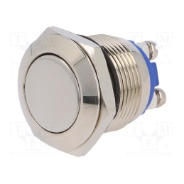 1 pcs x ONPOW - GQ19F-10/N - Switch: vandal resistant, Pos: 2, SPST-NO, 2A/36VDC, IP65, OFF-(ON)