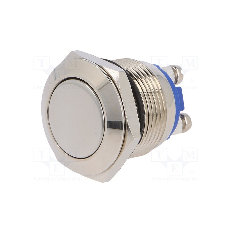 1 pcs x ONPOW - GQ19F-10/N - Switch: vandal resistant, Pos: 2, SPST-NO, 2A/36VDC, IP65, OFF-(ON)