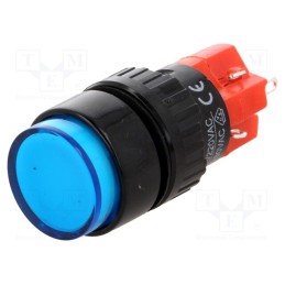 1 pcs x ONPOW - LAS1Y-11Z/B/230V-IP40 - Switch: push-button, Pos: 2, SPDT, 3A/220VAC, 2A/24VDC, ON-ON, IP40