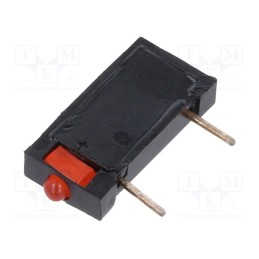 1 pcs x MENTOR - 2009.802 - LED, in housing, red, 1.8mm, No.of diodes: 1, 20mA, 70°, 1÷5mcd