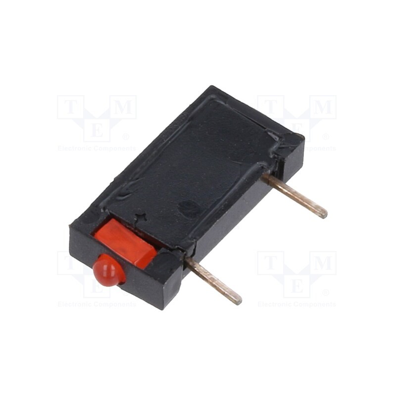 1 pcs x MENTOR - 2009.802 - LED, in housing, red, 1.8mm, No.of diodes: 1, 20mA, 70°, 1÷5mcd