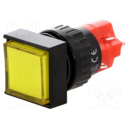 1 pcs x ONPOW - LAS1F-11Z/Y/230V-IP40 - Switch: push-button, Pos: 2, SPDT, 3A/250VAC, 2A/24VDC, ON-ON, IP40