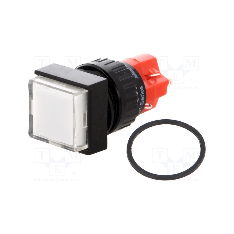 1 pcs x ONPOW - LAS1F-11Z/W/24V-IP40 - Switch: push-button, Pos: 2, SPDT, 3A/250VAC, 2A/24VDC, ON-ON, IP40