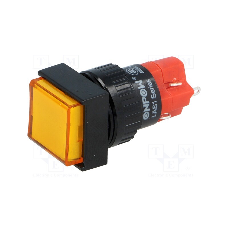1 pcs x ONPOW - LAS1F-11Z/O/230V-IP40 - Switch: push-button, Pos: 2, SPDT, 3A/250VAC, 2A/24VDC, ON-ON, IP40