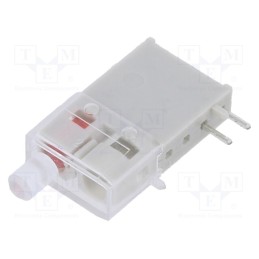 1 pcs x MENTOR - 1301.0243 - LED, in housing, red, 2.9mm, No.of diodes: 1, 20mA, Lens: red, 50°